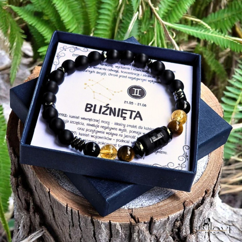 męska bransoletka – kolekcja zodiakalna – BLIŹNIĘTA