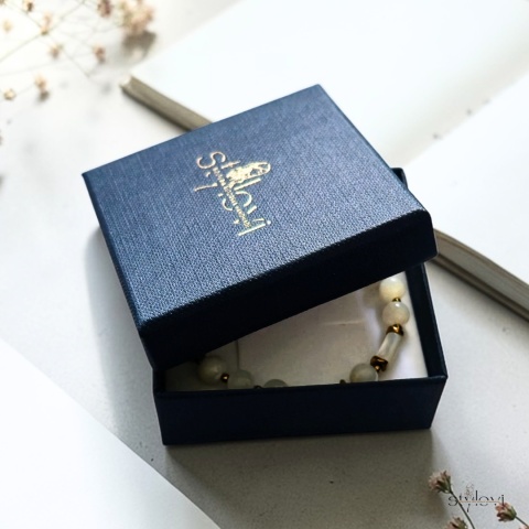 bransoletka SERENITY: masa perłowa, hematyt