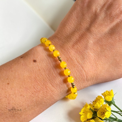 bransoletka SUNRISE: agat, hematyt