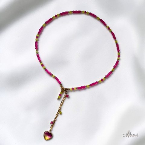 naszyjnik VIVA: jadeit, hematyt (50 - 58 cm)